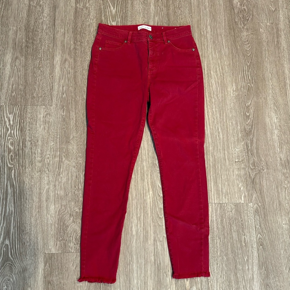 Loft Red Jeans